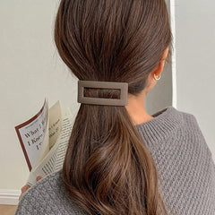 French Hair Barrette Clip for Women Girls,Caramel,Automatic Clasp Strong Hold No Slip Durable Styling Hair Accessories Hair Pins