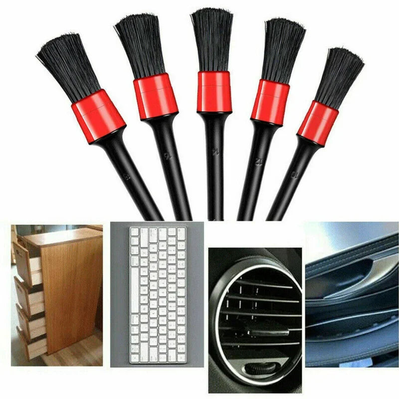 Car Detailing Brush Set 5 Pcs PP additional angle