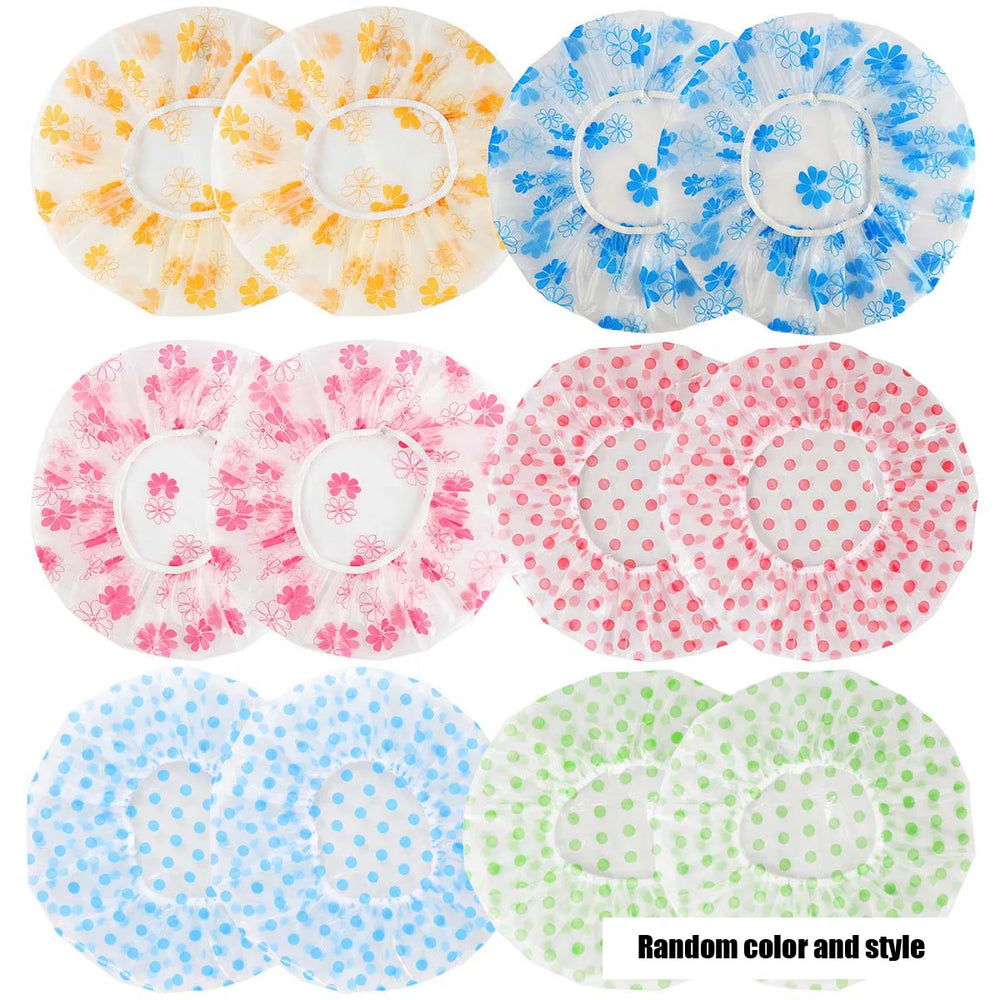 1/5pcs Shower Cap Waterproof Bathing Household Long Hair Shower Dry Hair Cap Kitchen alternate view