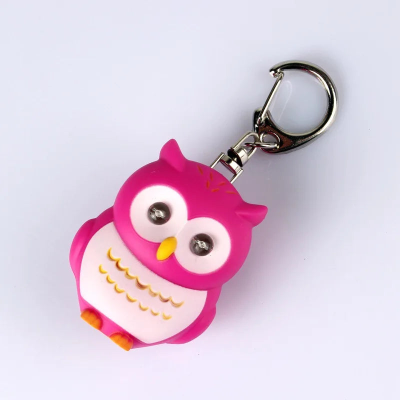 LED Owl Keychain with Sound and Light | Cute Bag Pendant for Keys lifestyle view