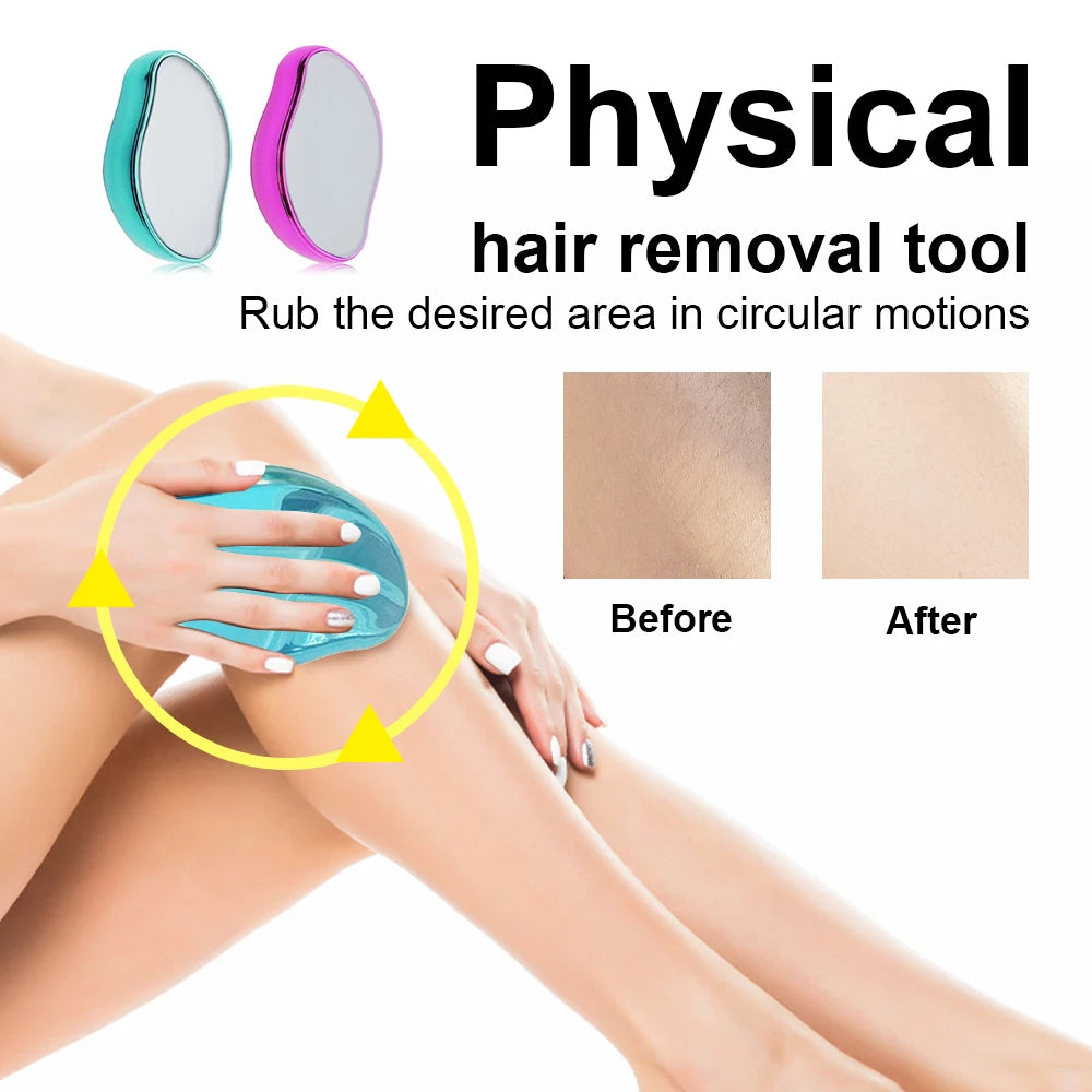Hair Removal Physical Epilators Crystal Hair Eraser Safe Easy Cleaning Reusable Body lifestyle view