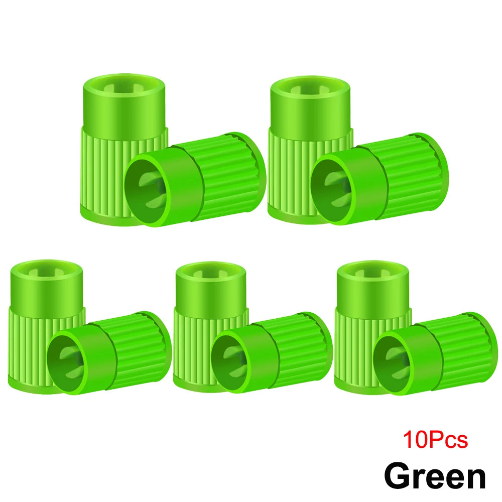 Plastic Tire Valve Caps Built-in Valve Core Remover Tool Universal Stem Covers for Ca lifestyle view