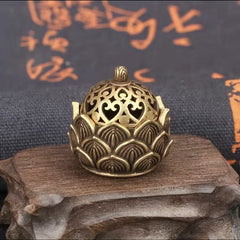 Lotus Incense Holder | Mini Asian Style Cone Burner Zen Decor Gift alternate view