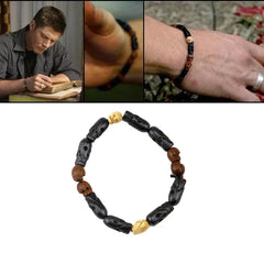 Movie Supernatural Dean Winchester Jensen Ackles Skull Bracelets Bangles Prop Replica Skull Bracelet