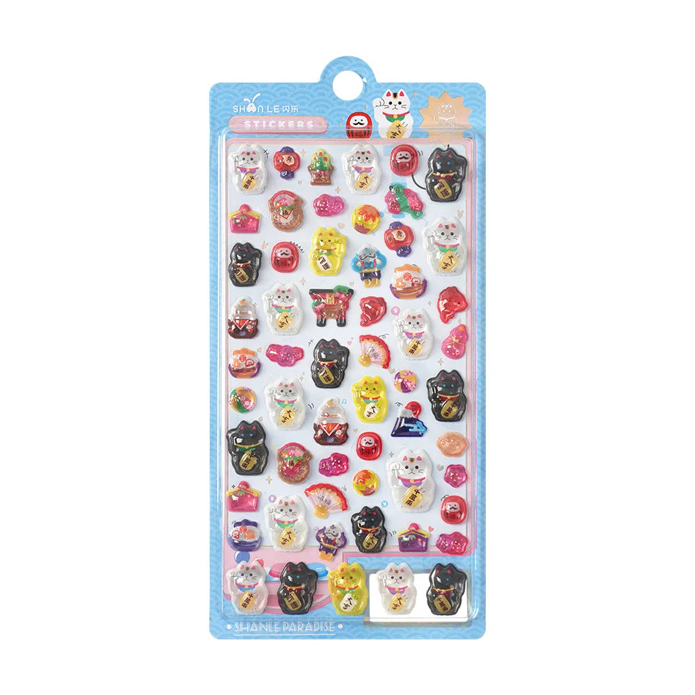 3D Food Stamping Seal Sticker | Japanese Anime Decorative Craft Stickers for Kids alternate view