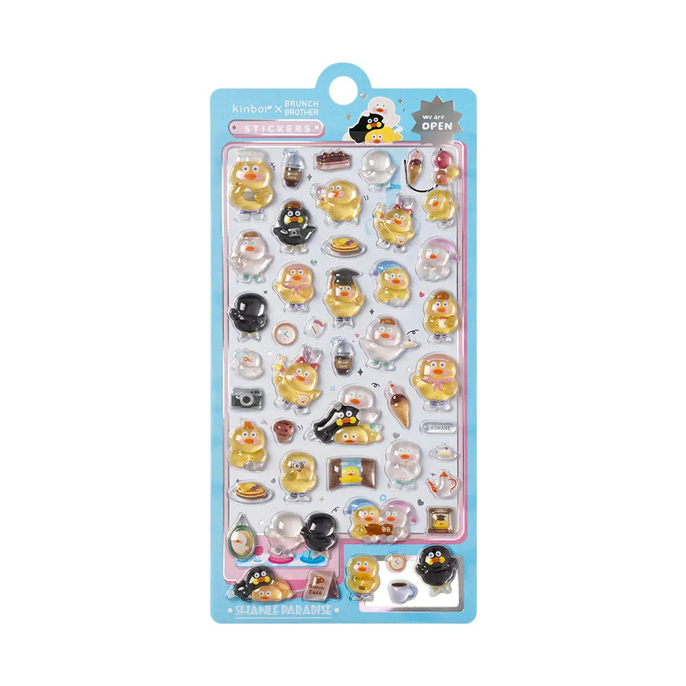 3D Food Stamping Seal Sticker | Japanese Anime Decorative Craft Stickers for Kids additional angle