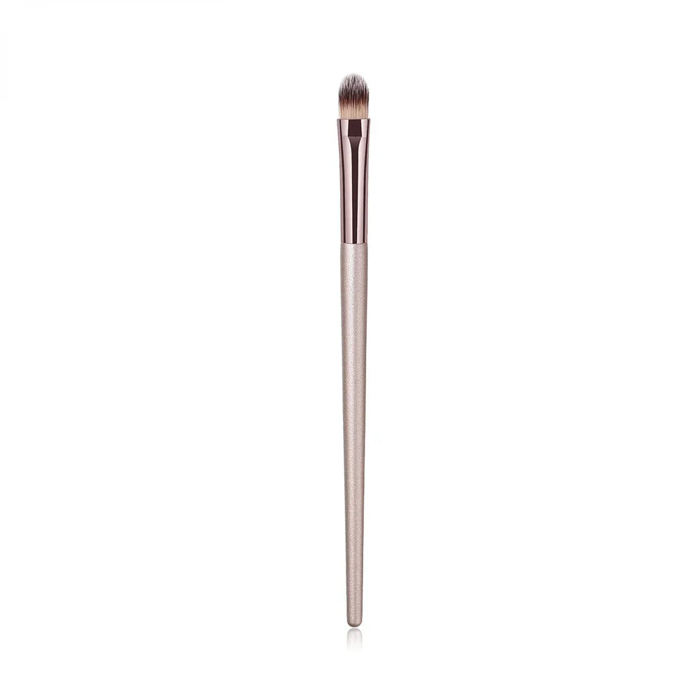 Champagne Makeup Brush Set | Foundation & Powder Flat Head Cosmetic Brush alternate view