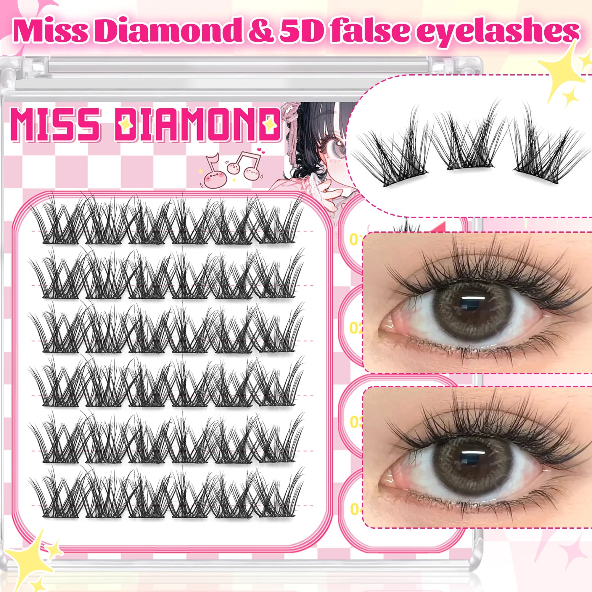 Glue Free False Eyelash | Natural Style Reusable Lashes for Beginners alternate view