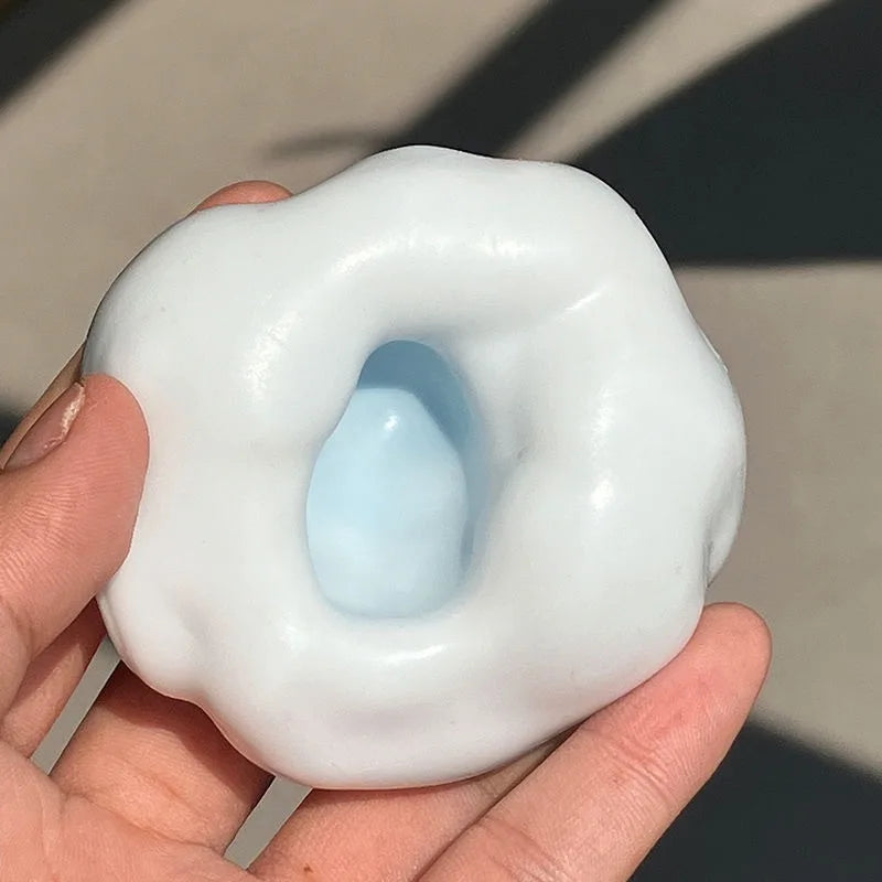 Moldable Squishy Toy Mochi Stress Relief Ball | Slow Rise DIY Air Pump Decompression lifestyle view