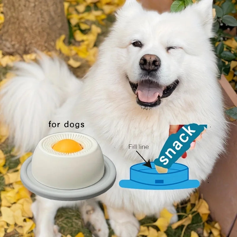 Pet Lick Mat Yogurt Licking Plate Slow Feeder for Dogs & Cats - Interactive Snack B additional angle