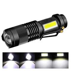 4 Modes Portable LED Flashlight | Zoomable Torch for Outdoor and Emergency Use alternate view