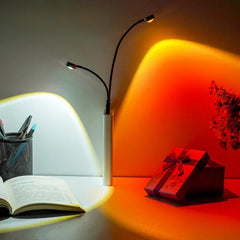 USB Sunset Projection Lamp | Rainbow Atmosphere Night Light for Photography and Room alternate view