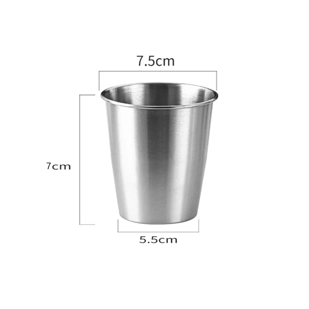 240/300/350/400/500ml Stainless Steel Beer Cup Drinking Mug For Camping Party Coffe additional angle
