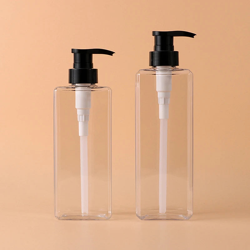 Square Soap Dispenser | Refillable 400/500ml Bathroom Pump Bottle lifestyle view