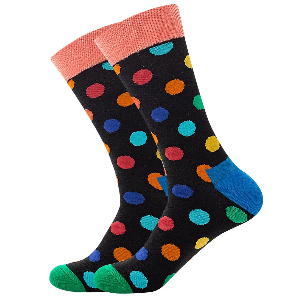 New Happy Mens Socks Women Novelty Cartoon Sock Combed Cotton Funny Men's Big Size additional angle