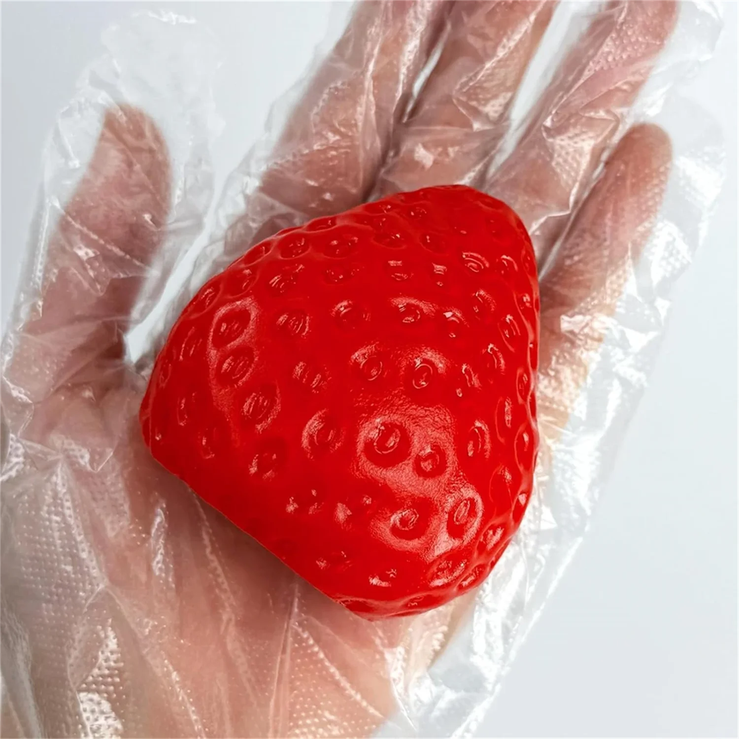 Strawberry Squishy Stress Toys Set | 3PCS Soft TPR Squeeze Fidget detail view