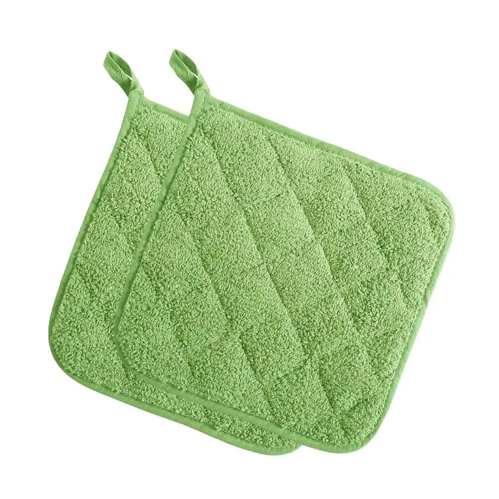 Thickened Cotton Square Placemat | Heat Resistant Table Mat for Dining Table lifestyle view