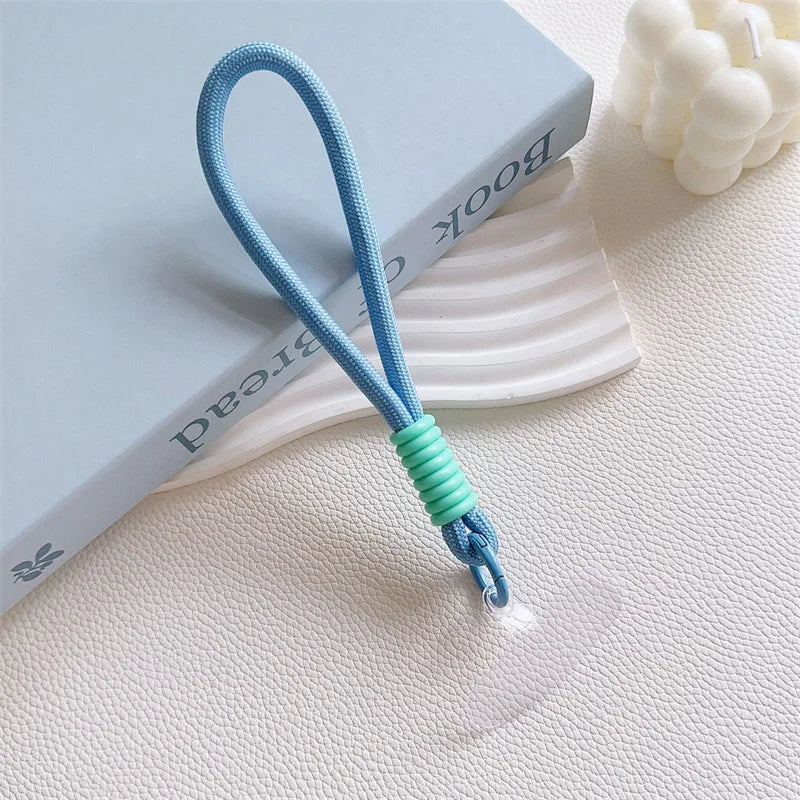 Mobile Phone Lanyard Strap Hanging Chain Ring Cord With Patch Wrist Strap For Cell additional angle