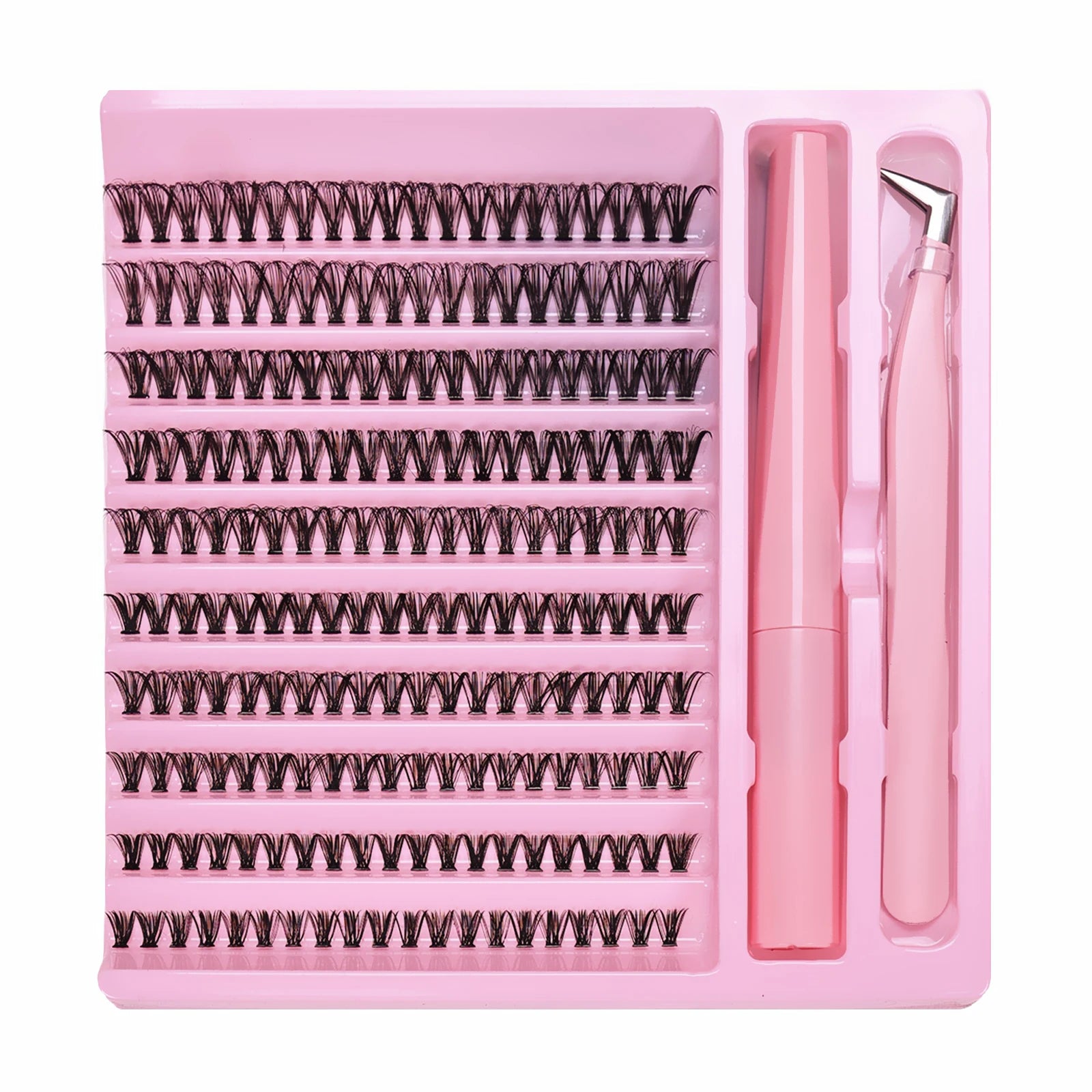 DIY Lash Extension Kit 200pcs Lash Clusters With Bond Lashes Kit Cluster Lashes D C additional angle