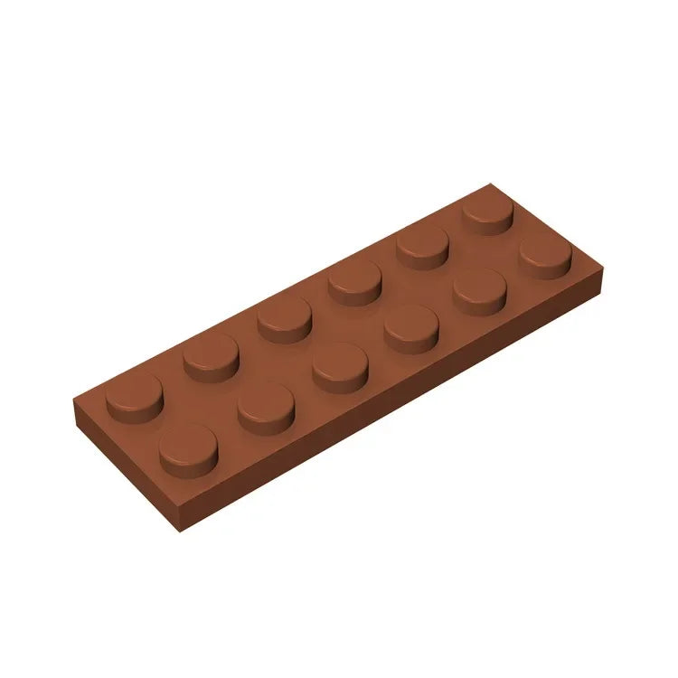 Plate 2 x 6 Building Block | Compatible Building Brick for DIY Creations close-up view