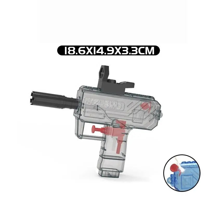 1Pcs Non Electric UZI Water Pistol | High Pressure Full Automatic Summer Beach Toy fo alternate view