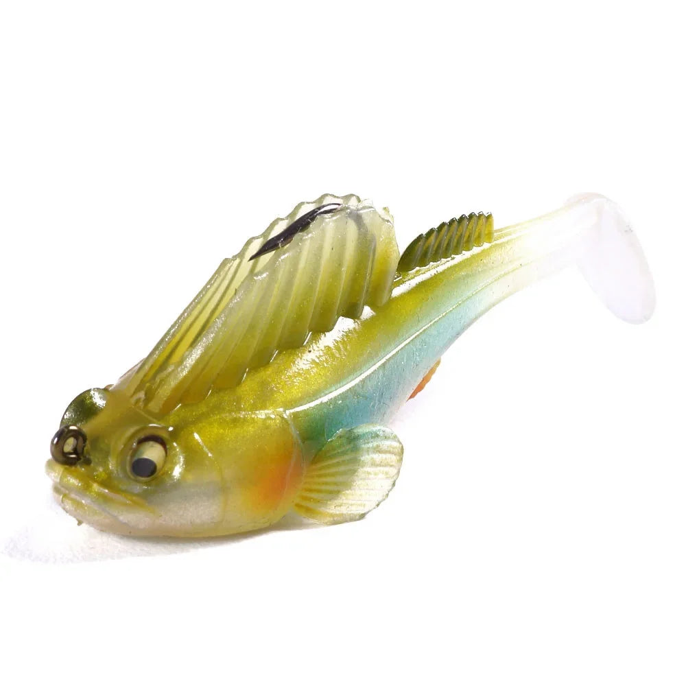 1pcs Silicone Dark Sleeper Wobbler Fishing Lure 7g 14g 20g Sinking Soft Lure Jig ho additional angle