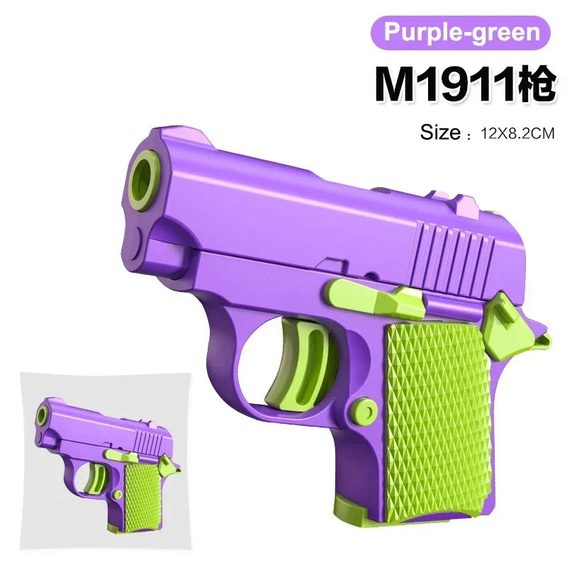 Mini 1911 3D Printed Fidget Toy | Adult Stress Relief Decompression Gift alternate view