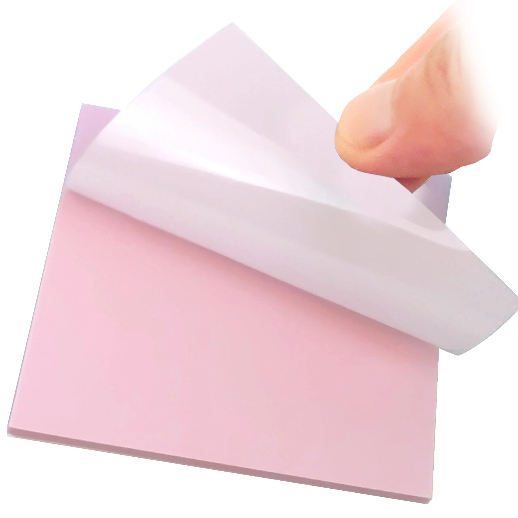 50 Sheets Creative Transparent PET Waterproof Sticky Notes Notepads - School Stationer close-up view