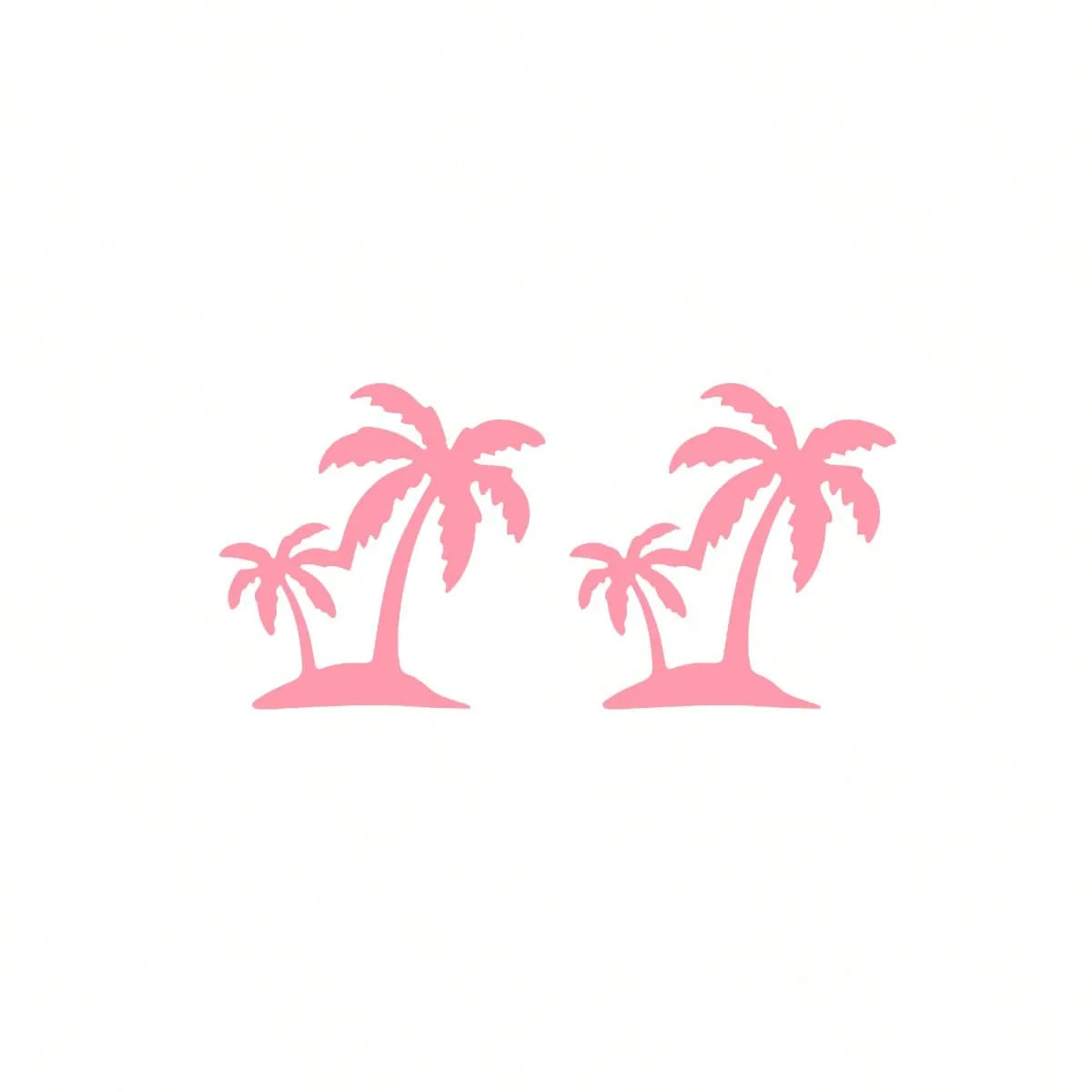 palm tree Decal Waterproof Sticker Car Rearview Mirror Windshield Side Window Sun Viso close-up view