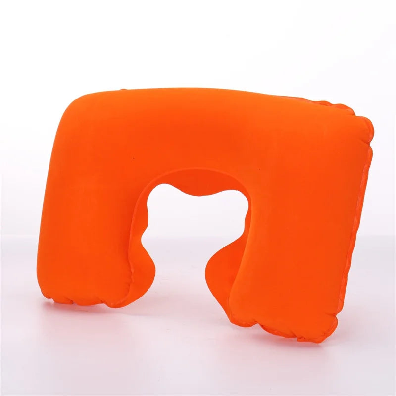Portable Inflatable Travel Neck Pillow | U-Shape Air Cushion for Airplane detail view