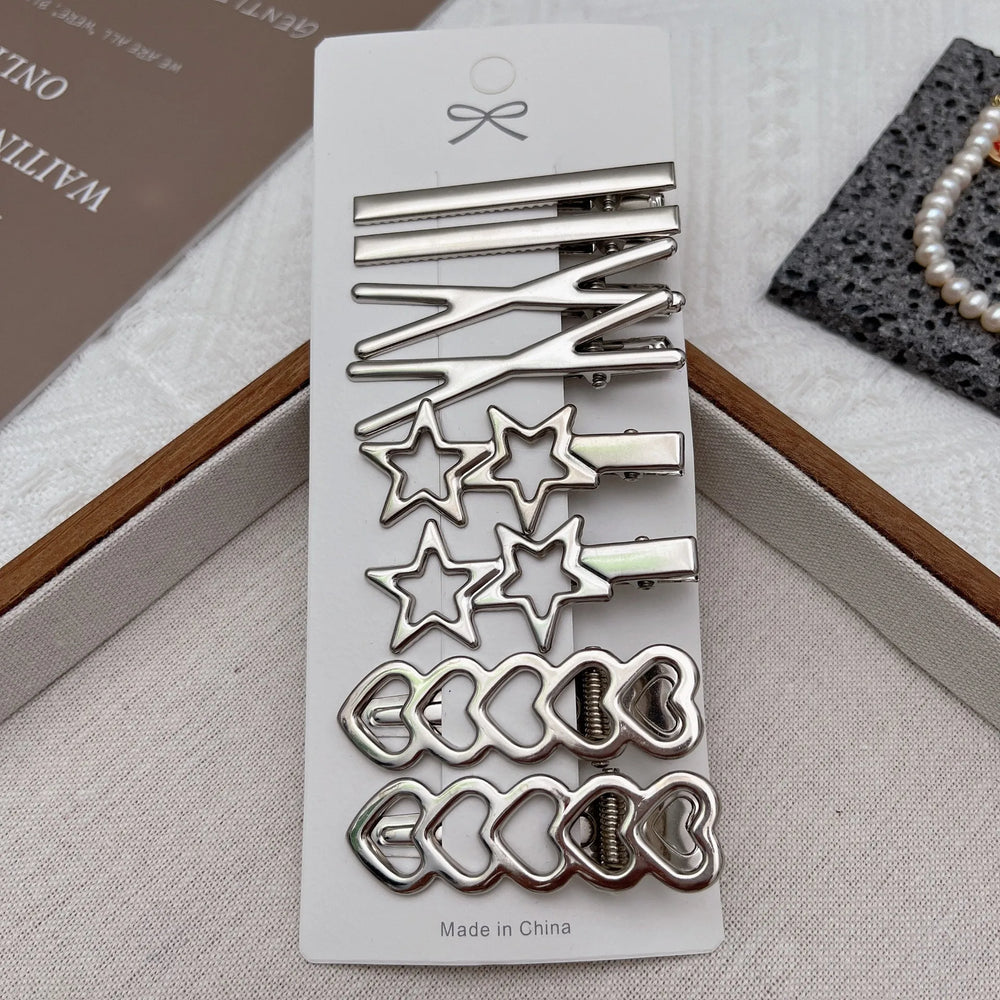 Women Metal Y2K Hair Clips Exquisite Duckbill Clip Girls Hairpins Side Bangs Barrette alternate view