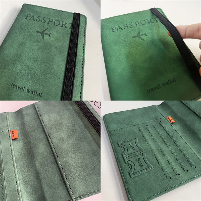 RFID Vintage PU Leather Passport Holder – Multi-Function Travel Wallet - Onlytenbucks.com