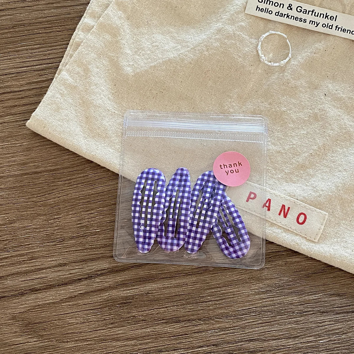 4pcs Academia Hair Clips for Children Cute Polka Dot & Plaid BB Clips Y2K School Girl Side Hair Pins Water-drop Wavy Shape Set