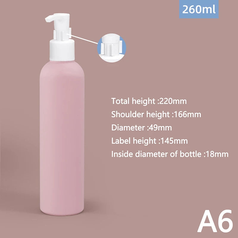 100ML-300ML PE Plastic Shampoo Shower Gel Foaming Soap Dispensers Refillable Bottle additional angle