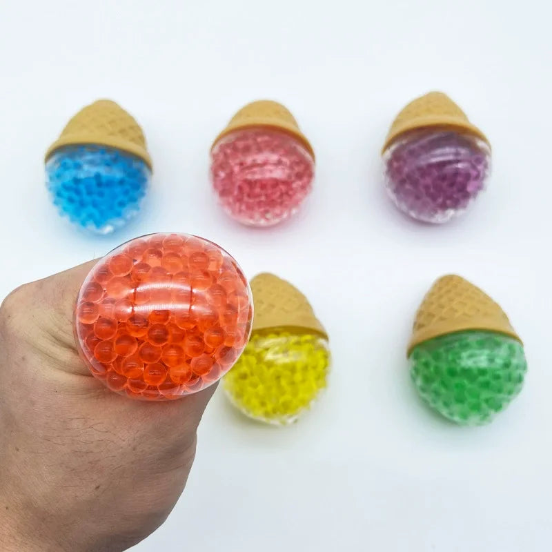 Stress Relief Ice Cream Squeeze Toy | Soft Fidget Ball for Anxiety lifestyle view