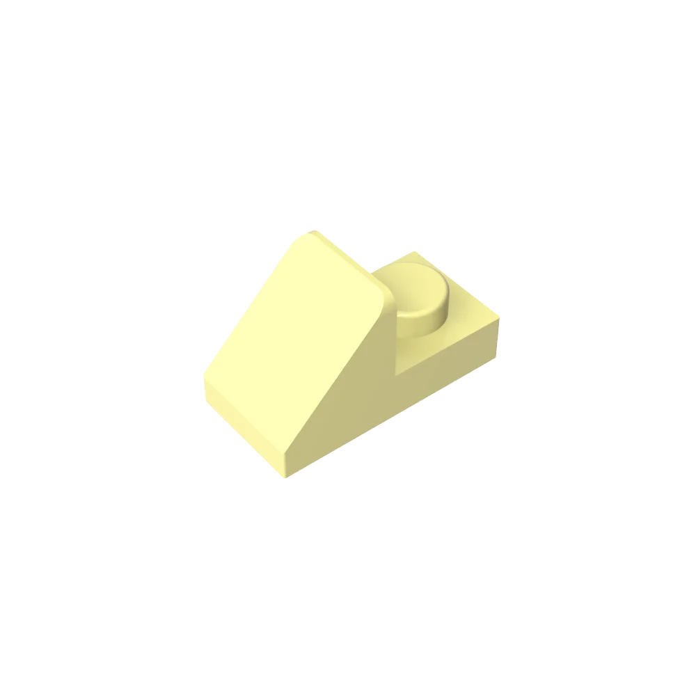 Gobricks GDS-832 Slope 45 2x1 with 2/3 Cutout | Compatible Building Block for DIY additional angle
