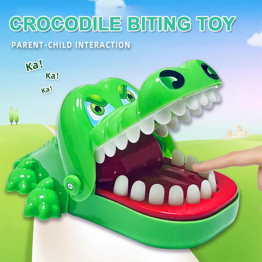 Crocodile Teeth Toys For Kids Alligator Biting Finger Reaction Training Funny And Parent-child Inter