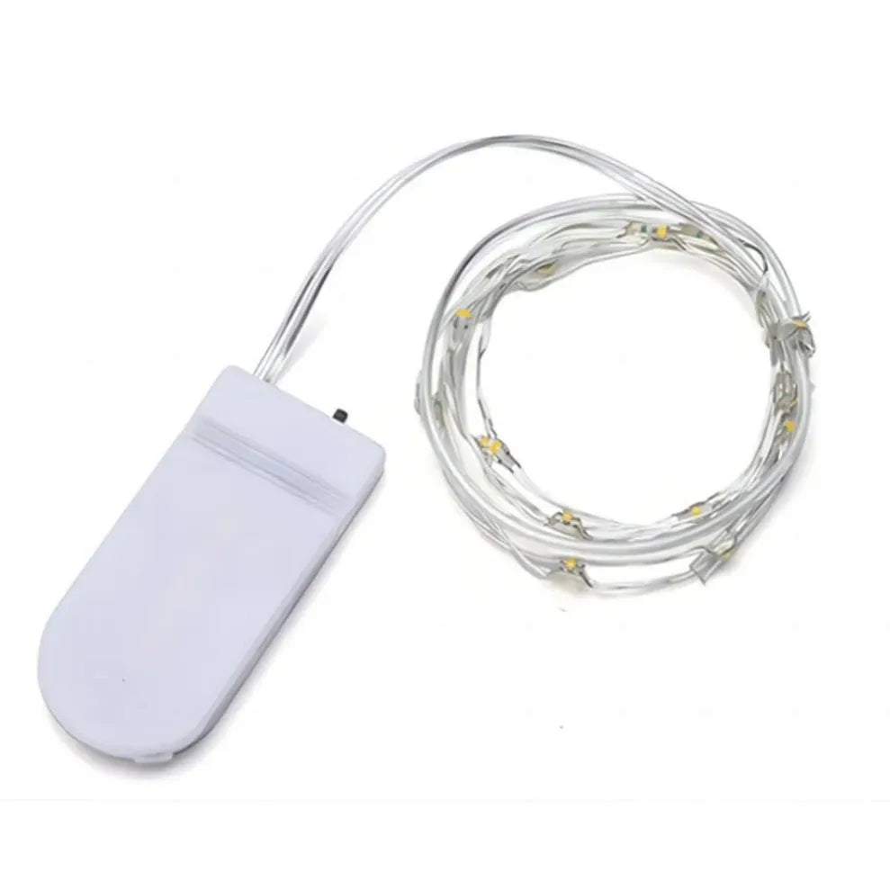 5M LED String Lights Waterproof Led Copper Wire Fairy Lights Battery Operated DIY Wedd close-up view
