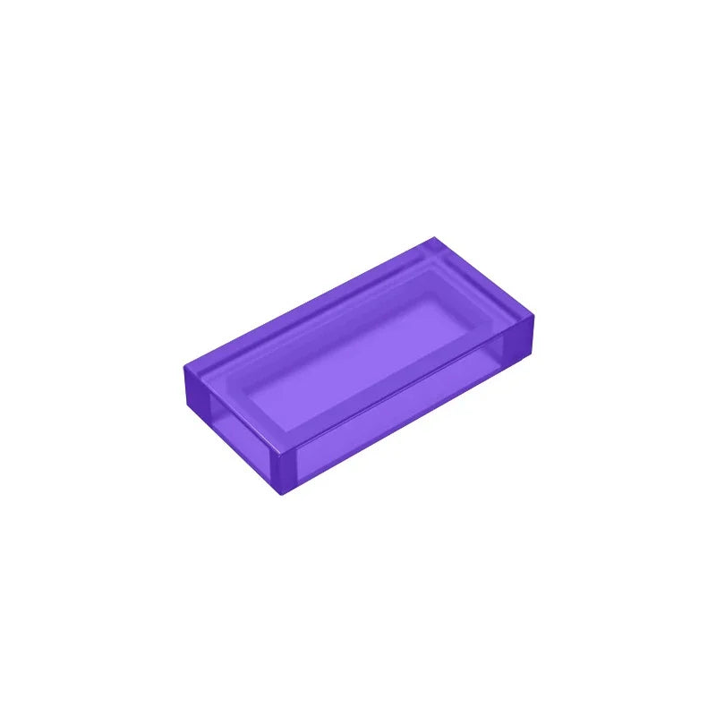 Gobricks GDS-566 Tile 1 x 2 with Groove | Compatible Building Block detail view
