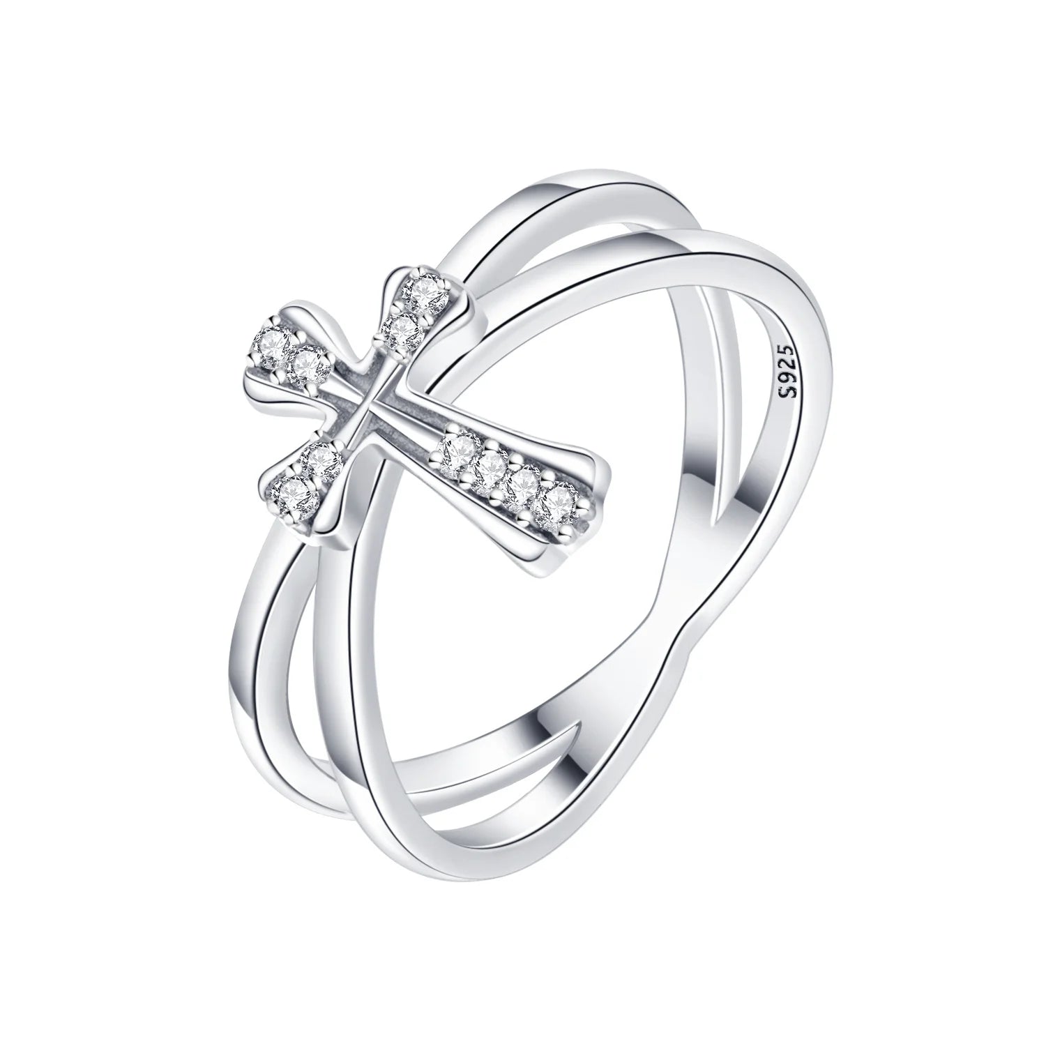 Hot Sale 2025 Original 925 Sterling SilverPanda Animal Closed Rings For Women Fashi additional angle