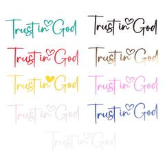 Trust In God Car Mirror Decal