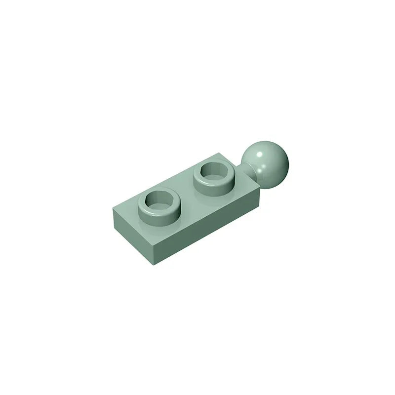 Gobricks GDS-852 Plate Modified 1 x 2 with Tow Ball on End | Building Block for DIY Crea detail view