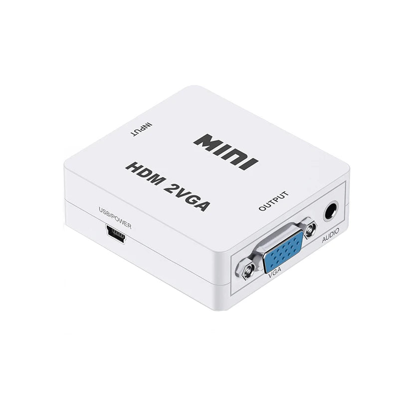 HDMI to VGA Converter with Audio | 1080P Adapter for Notebook Xbox PS3 PC Projector detail view
