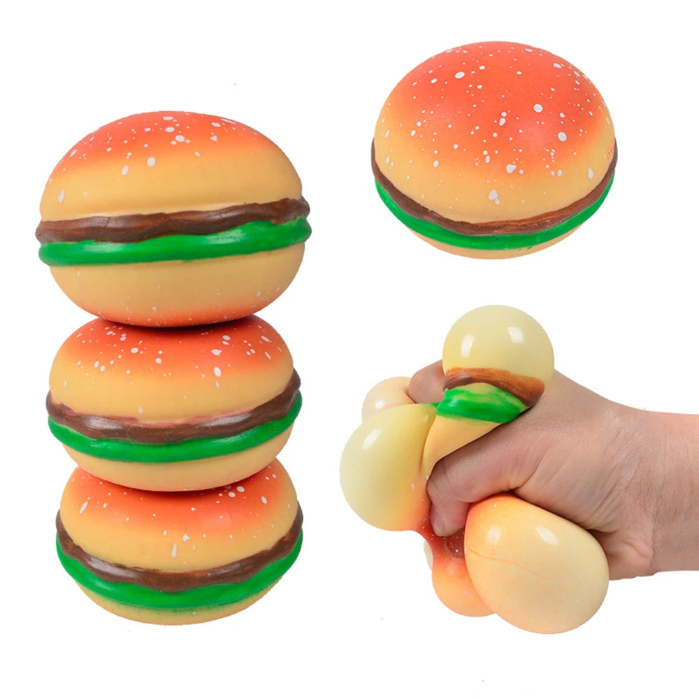 Squishy Stress Relief Toy Hamburger Pinching Cookies | Decompression Venting Toy for Anxiety