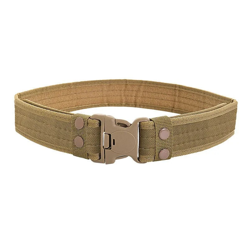 New Style Men's Quick-Release Tactical Belt - Outdoor Camouflage Nylon Wide Waist Belt close-up view