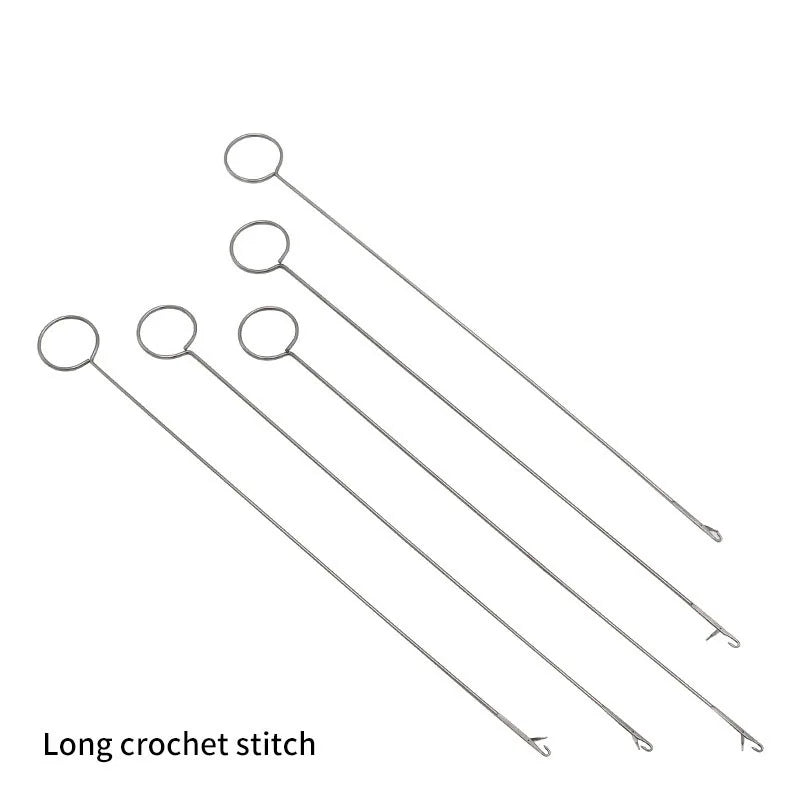 1/2PCS Metal Sewing Crochet Hook Loop Turner Fabric Tubes Strap Belt Strips Handmade lifestyle view