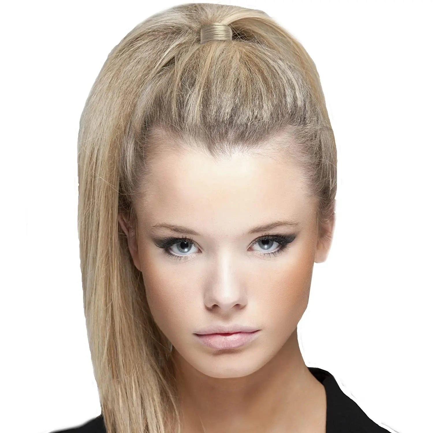 New Faux Wig Elastics Hair Ties for Women Girl Ponytail Wrap Holders Hair Band Simple Te detail view