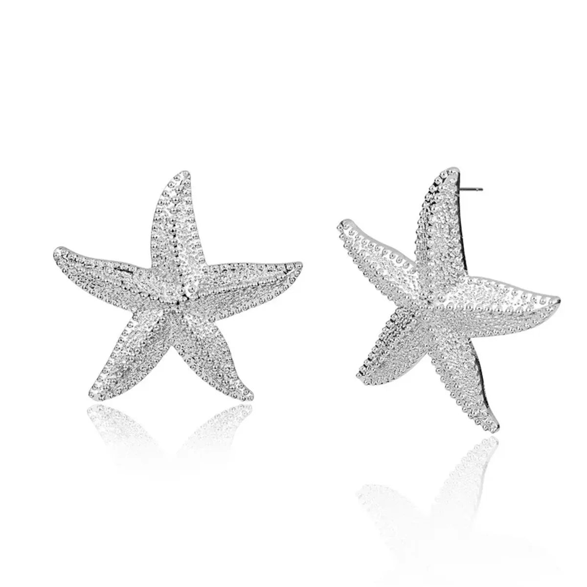 Classic Starfish Stud Earrings | 2pcs Summer Beach Fashion Jewelry for Women detail view