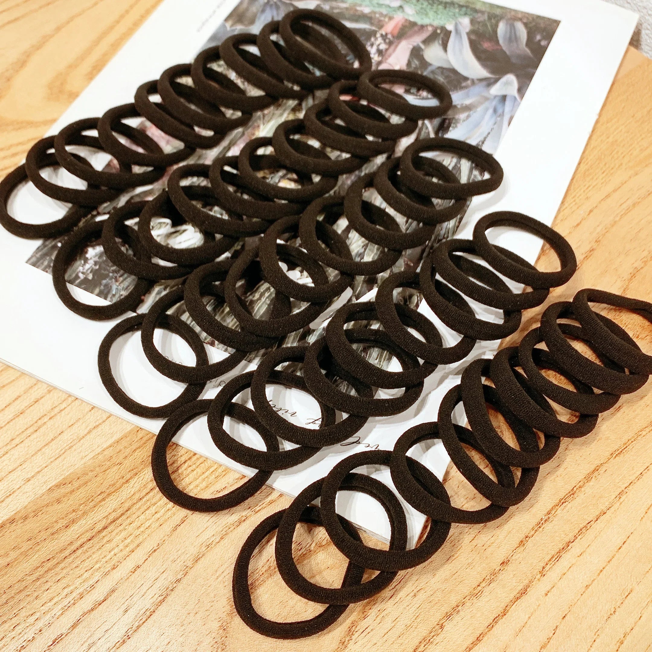 50/100pcs Kids Elastic Hair Bands Girls 5CM Sweets Scrunchie Rubber Band Hair Ties Clips Headband Hair Accessories