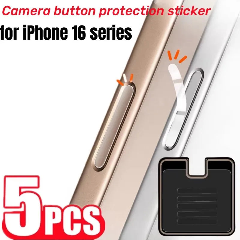 Camera Button Protective Glass for iPhone 16 Pro Max 16Pro Plus Colorful Protector Anti-Scratch Stic